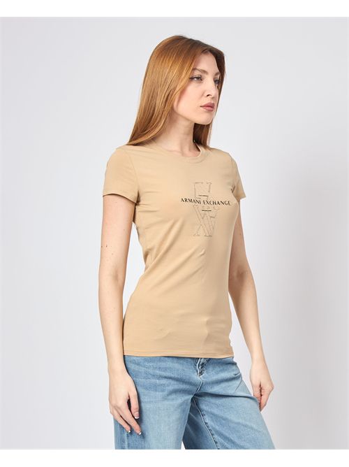 AX women's crew neck T-shirt with double logo ARMANI EXCHANGE | XW000512-AF11929U6218